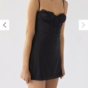 Uo Modern Love Bustier Mini Dress